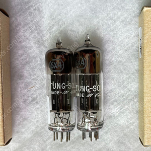 Tungsol 텅솔 6X4/EZ90 정류관. 사각/블랙 NOS NIB 메치페어 판매