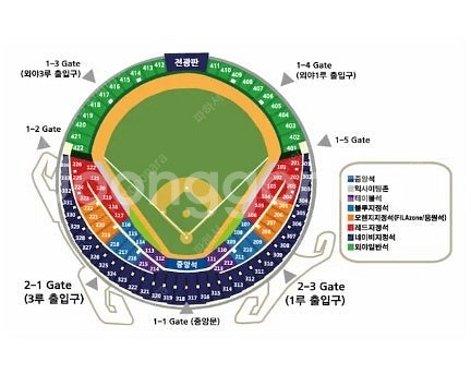 5/6 두산vs엘지 3루네이비 326구역 19열 2연석...--0