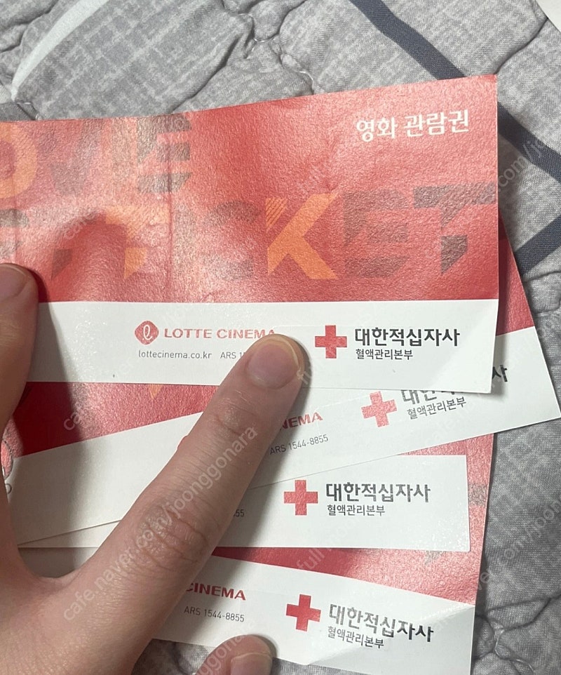롯데시네마 영화관람권 2장