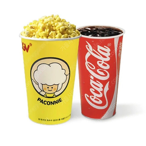 오늘까지)유플투쁠 cgv 스몰세트 팝콘m+음료m