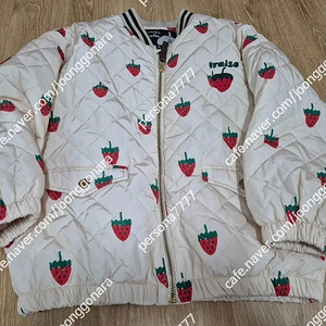 리미떼두두 딸기 퀼팅점퍼L 새상품