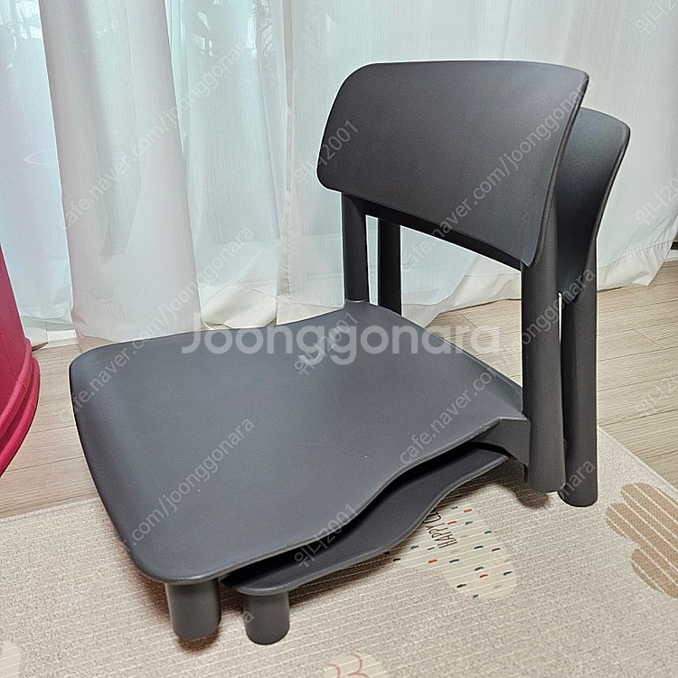 한샘 폴리 체어 그레이 색상 의자 (착불)--1