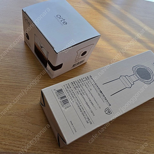 오르테 바텀리스 51mm 커피 포터필터, 유리샷잔