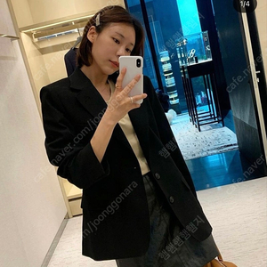 유메르 웰메이드 스테디자켓 블랙 F