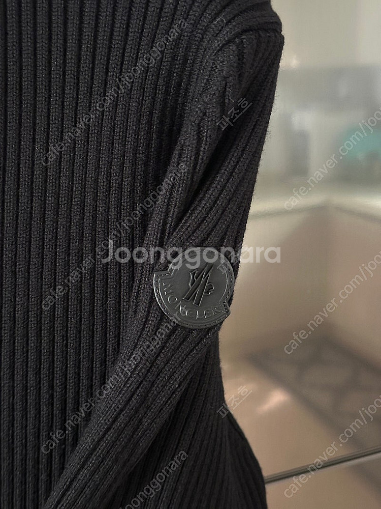 몽클레어 24fw 울 집업 가디건 블랙 XL--1