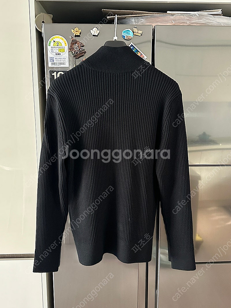 몽클레어 24fw 울 집업 가디건 블랙 XL--2