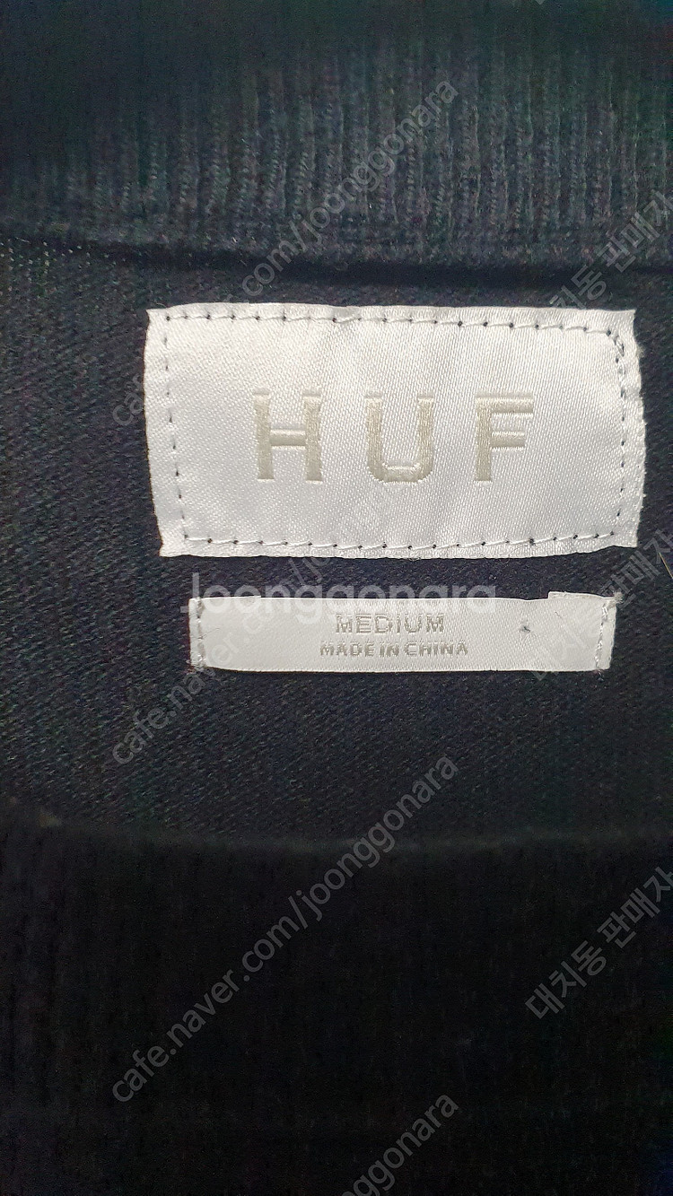 <105> HUF 허프 FUCK IT 로고 캐시미어 니...--1