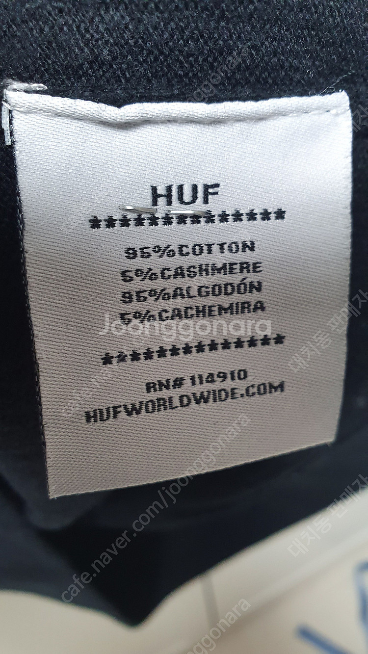<105> HUF 허프 FUCK IT 로고 캐시미어 니...--2