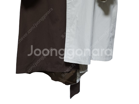 지에르 벌륜소매 언발란스 반반 트렌치코트 여성 F 오버...--6