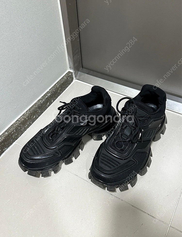 프라다 클라우드버스트 썬더 블랙 운동화 275--0