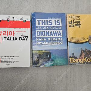 여행책자 여행가이드북 이탈리아 오키나와 방콕 여행서적