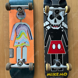 걸스케이트보드 Mikemo 2개 팝니다