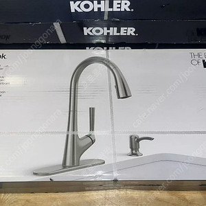 새제품 / 콜러 / 무광 / Kohler Elmbrook 거위목 풀다운 / 말레코와 같은 디자인 / 주방 수전 / 모던 디자인 /