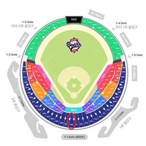 5/7 잠실 두산베어스 VS LG트윈스 중앙네이비석 2연석