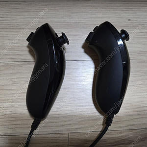 닌텐도위 Wii 정품 눈차크 블랙 신품급 2개 일괄 판매
