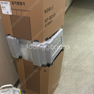 코웨이 노블 공기청정기 30평형 AP-3021D 미사용 새제품(포쉐린 화이트색상)