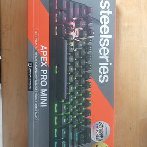 스틸시리즈 APEX PRO MINI 알루미늄 바디 및 윤활, 흠음제 커스텀 키보드 판매합니다