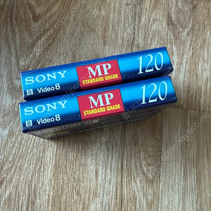 소니 8mm mp 120 카세트 테이프 새제품 2개