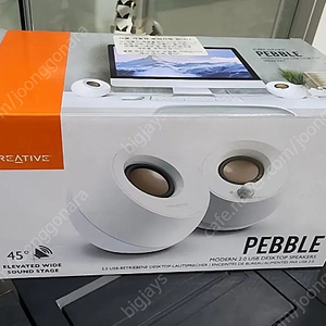 크리에이티브 페블 2.0 pc스피커 화이트 풀박스