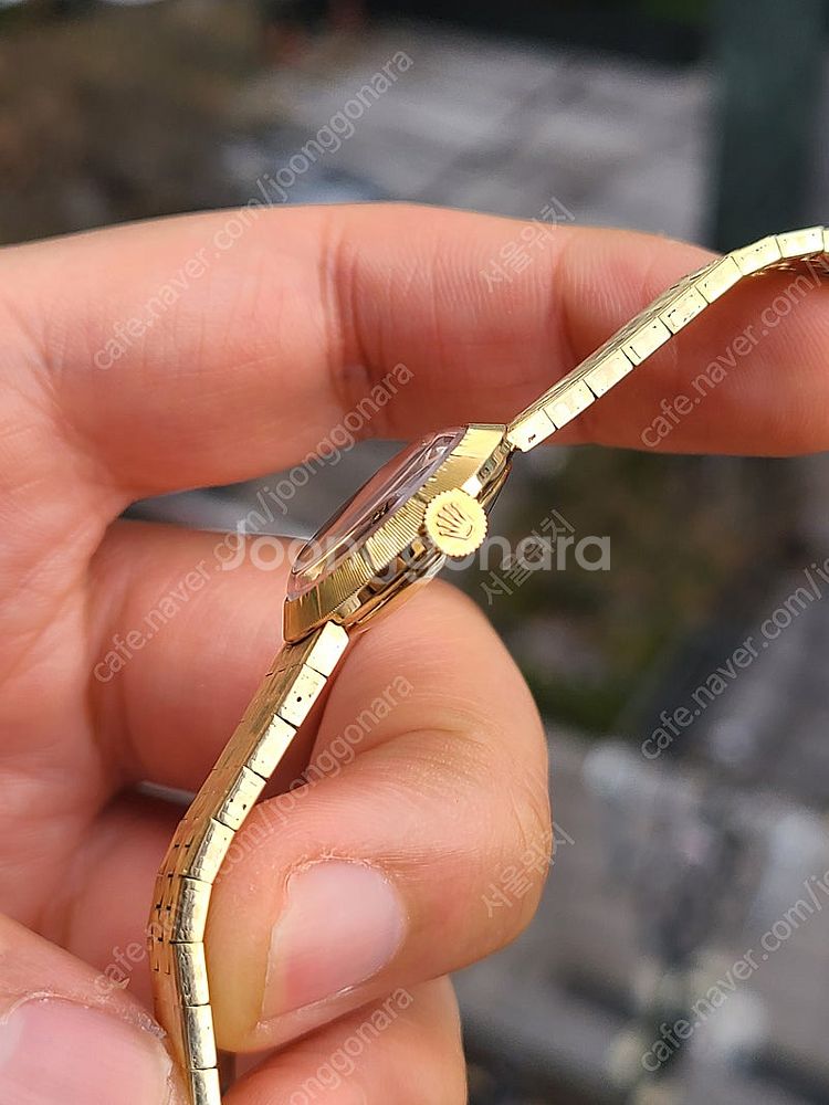[정품] 롤렉스 셀리니 오벌형 UFO 케이스 18K 금...--7