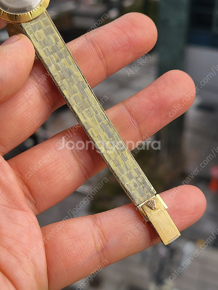 [정품] 롤렉스 셀리니 오벌형 UFO 케이스 18K 금...--8