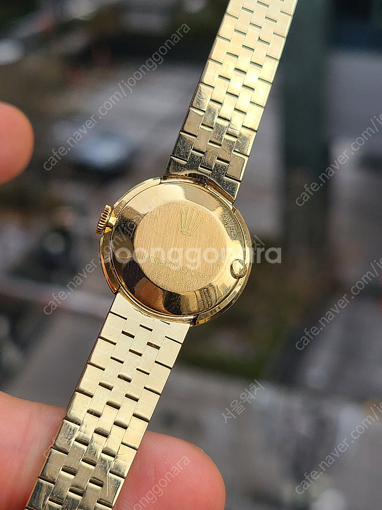 [정품] 롤렉스 셀리니 오벌형 UFO 케이스 18K 금...--9