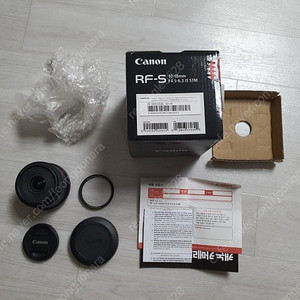 캐논 렌즈 RF-S 10-18mm F4.5-6.3 IS STM 초광각줌렌즈(크롭용) 팝니다.