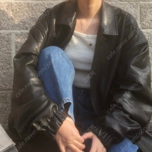 모네마켓 현 리본빗 버킨레더자켓