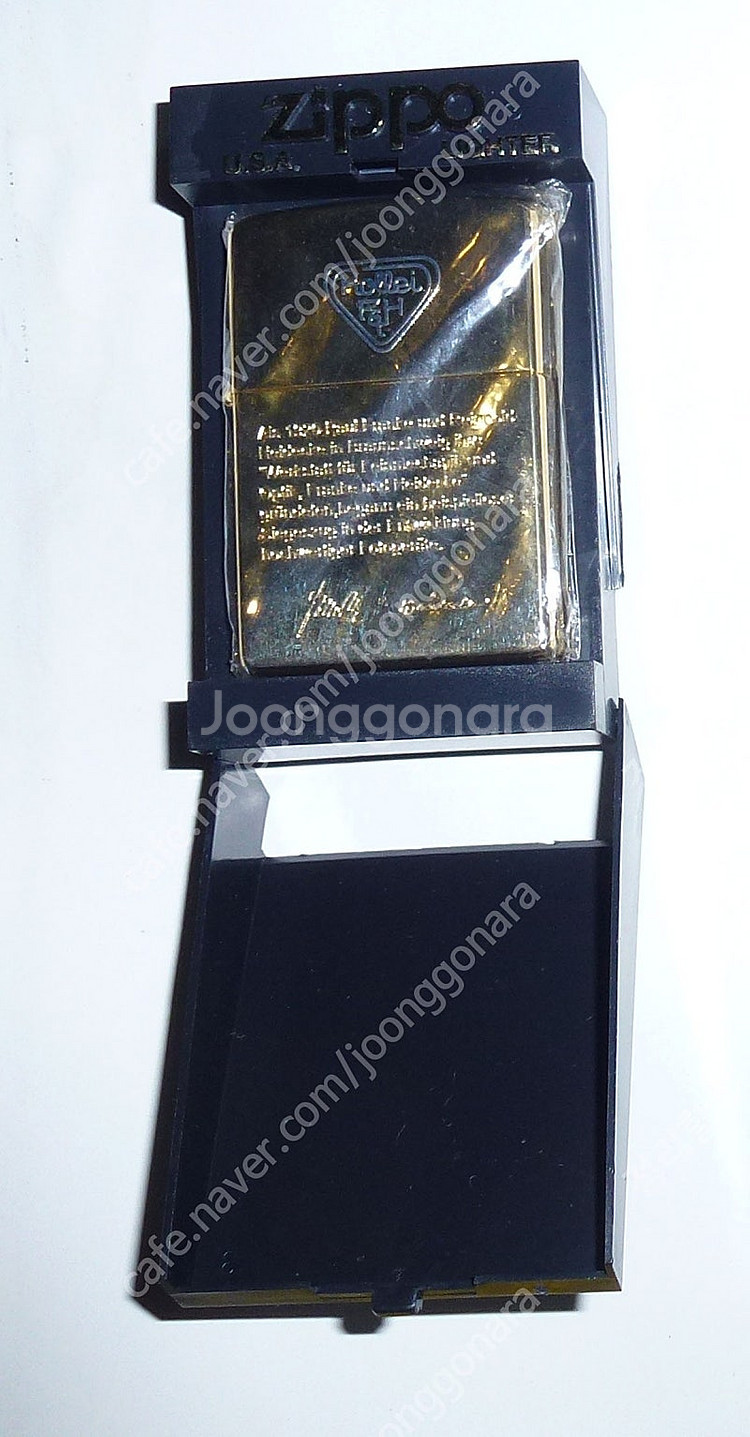 롤라이 밀레니엄 기념 금 도금 Zippo 라이터.--1