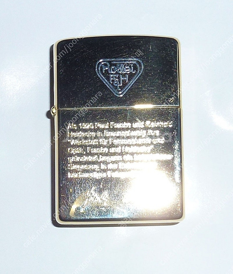 롤라이 밀레니엄 기념 금 도금 Zippo 라이터.--2