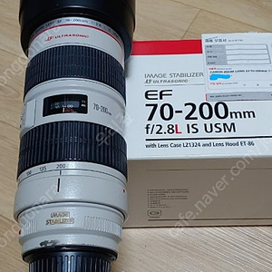 캐논 코리아 정품 구아빠백통 70-200 f2.8 is 팔아요