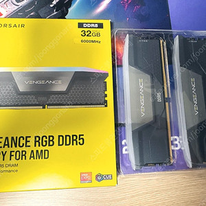 (박스풀셋 A급) 커세어 벤전스 RGB DDR5 32GB (2x16GB) 6000 C30 램 (EXPO,XMP) 15만원