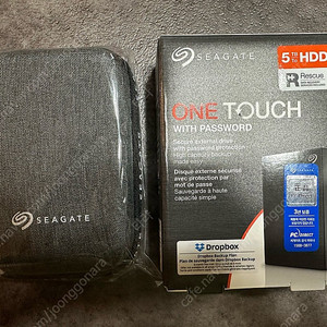 시게이트 원터치 One Touch HDD 5TB, 미개봉 신품 외장 하드 팝니다.