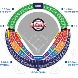 5월5일,6일 두산vsLG 1루3루네이비외야블루레드