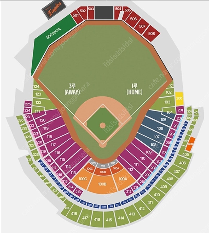 5월5일,6일,7일 5/5, 5/6, 5/7 한화이글스 vs 삼성라이온즈 카스존 1루내야지정석 외야지정석 2연석/3연석/4연석/5연석/6연석 한화 삼성 한화 응원석 응원지정석