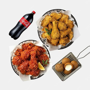 뿌링클 + 양념치킨 + 치즈볼 + 콜라 5만원짜리