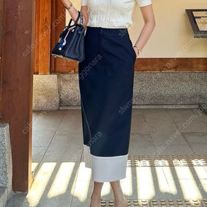 자스민케이 컬러블록 스커트 새상품