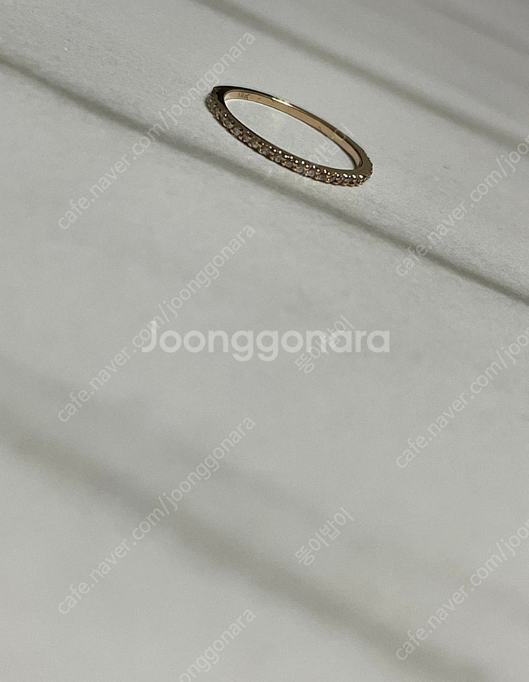 18k 로즈골드 실반지 7호--1