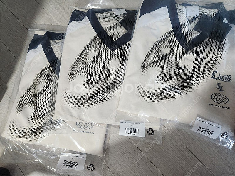 산산기어 삼성 라이온즈 웜업 슬리브 아이보리 M L X...--0