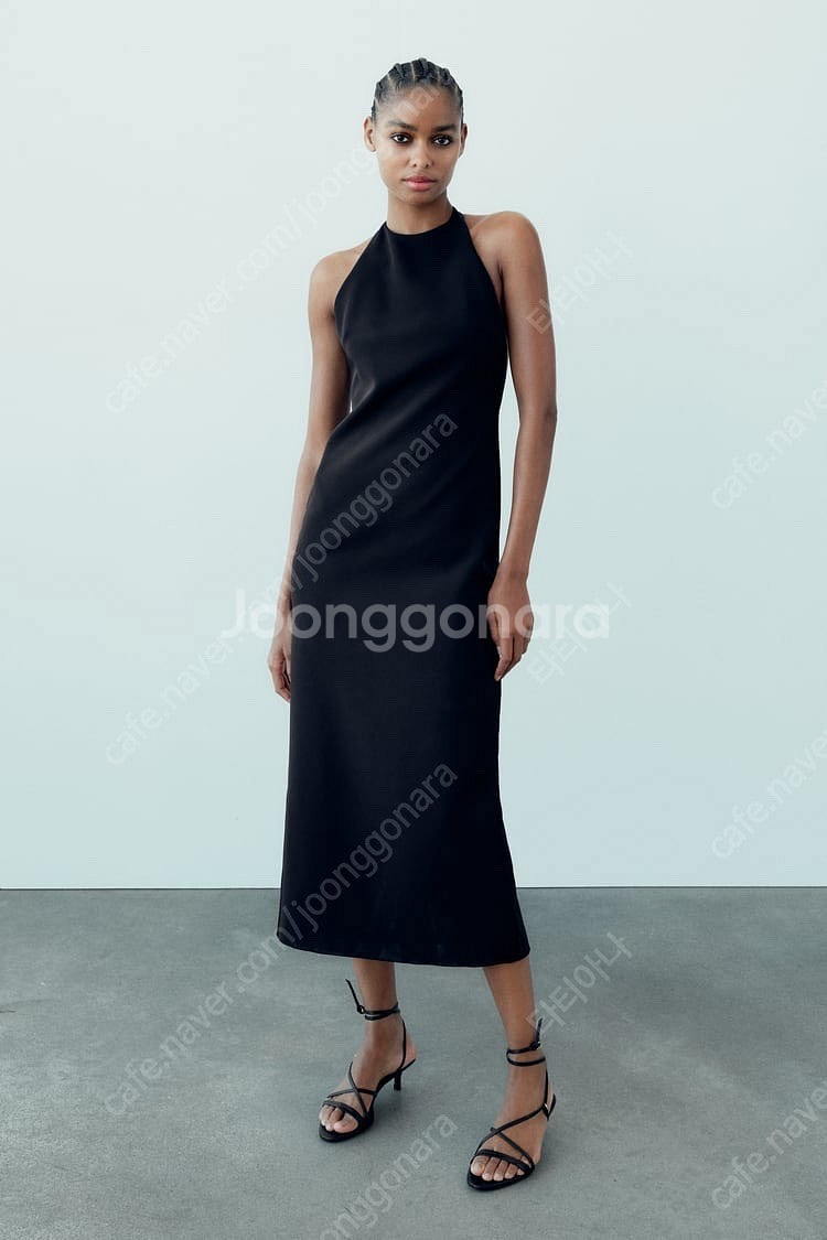 zara 자라 글리터 홀터넥 원피스 79900-3990...--0