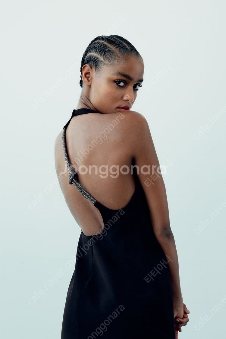 zara 자라 글리터 홀터넥 원피스 79900-3990...--4