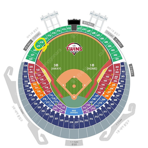 5/4 LG트윈스 vs SSG랜더스 외야그린석 2연석