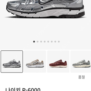 나이키 P-6000 메탈릭 실버 (285 새제품)