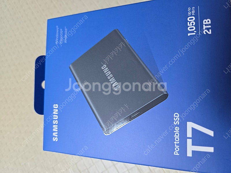 삼성 포터블 SSD T7 2TB 새상품 미개봉--0