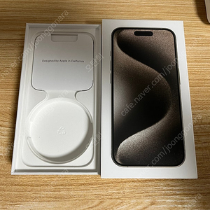 아이폰15프로 내추럴티타늄 128GB 해외판 (카메라무음)