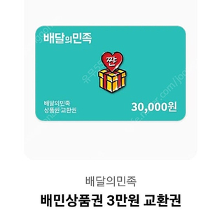 배달의민족 3만원 1장
