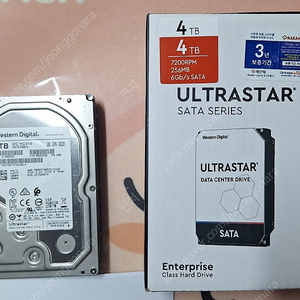 [판매중] WD Ultrastar SATA 4TB
