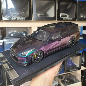 1:18 스케일 아이비 닛산 스테이지아 r35 카멜레온 50대 한정판 다이캐스트 레진 모형자동차