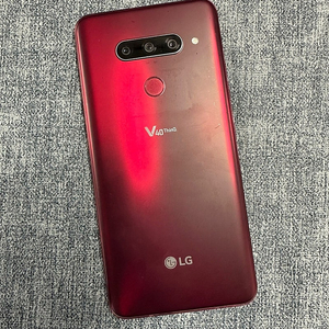(게임용 서브용폰)LG V40 128G 레드 액정파손 무잔상 기능정상 4만원 판매해요