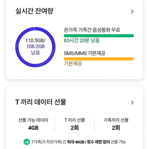 skt 데이터 2기가 판매